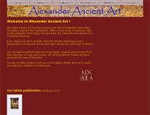 Tablet Screenshot of alexanderancientart.com
